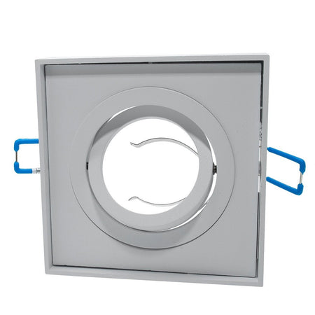 Portafaretto Quadrato Orientabile Incasso Esterno 85mm Luce Lampade Led Gu10 Gu5.3