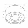 Portafaretto Orientabile Tondo Incasso Esterno 85mm Luce Lampade Led Gu10 Gu5.3