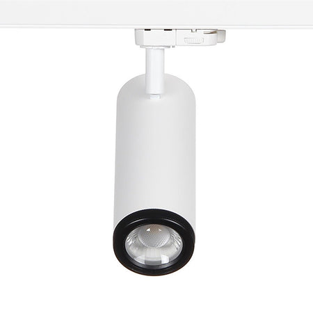 Faretto Track Led Cob 14 Watt Binario Trifase Luce 3000k 4000k Orientabile 230v