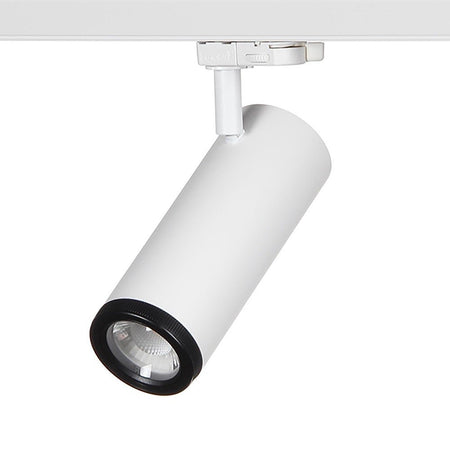 Faretto Track Led Cob 14 Watt Binario Trifase Luce 3000k 4000k Orientabile 230v