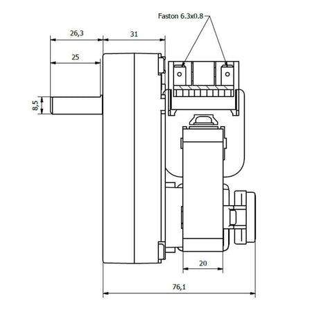 Motoriduttore Kenta K9173007 stufe a pellet 14702059