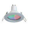 Faretto Led 6w Incasso 6 Cm Tondo Rgb+6000k Rgbw Gu10 Effetti Luce Colorata 230v