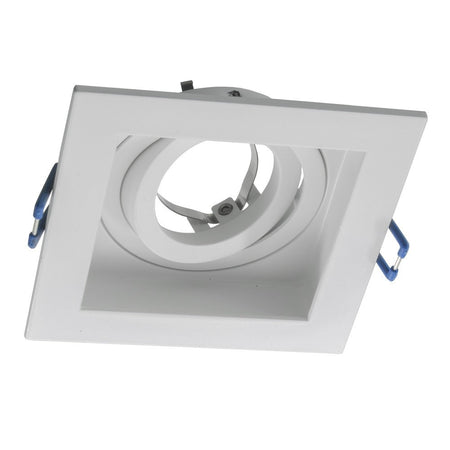 Faretto Led Incasso Quadrato Smart Alexa Google Lampada Gu10 5w Wifi Rgb Cct 9cm