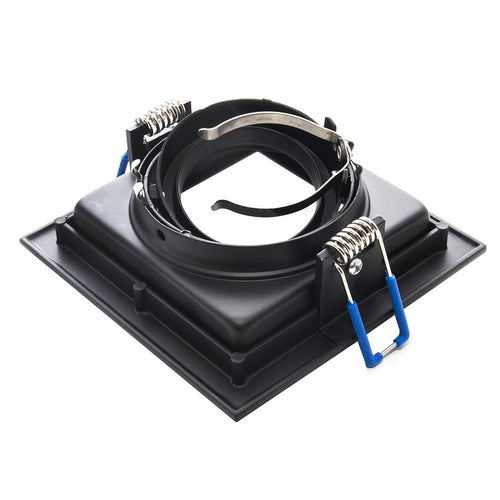 Faretto Led Incasso Quadrato Smart Alexa Google Lampada Gu10 5w Wifi Rgb Cct 9cm