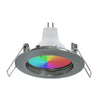 Faretto Led Rgb+3000k 6w 12v Incasso 6cm Tondo Rgbw Effetti Luce Colorata Barca