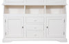 Biscottini Biscottini Libreria Country Legno Massello Tiglio Bianco Anticato 172x50x226