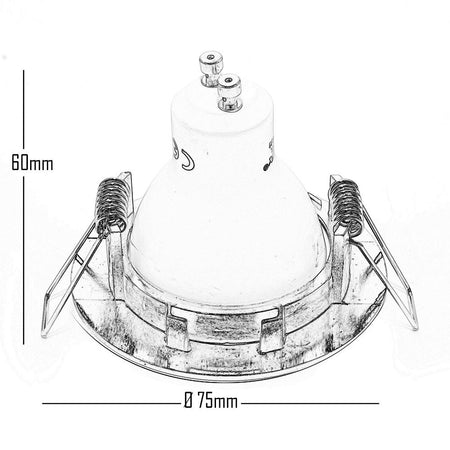 Faretto Lampada Led 8 W Luce 3000k 4000k 6000k Incasso Tondo Gu10 Foro 6 Cm 220v