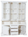 Biscottini Biscottini Libreria Country Legno Massello Tiglio Bianco Anticato 172x50x226