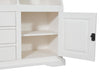 Biscottini Biscottini Libreria Country Legno Massello Tiglio Bianco Anticato 172x50x226