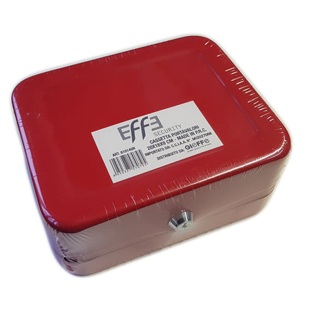 Cassetta portavalori rossa