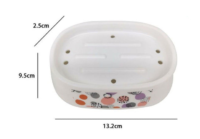 Piattino Porta Sapone Saponetta Accessorio Arredo Bagno Con Sfere Astratte 87084