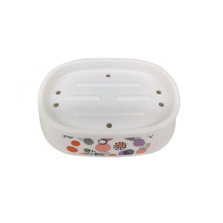 Piattino Porta Sapone Saponetta Accessorio Arredo Bagno Con Sfere Astratte 87084