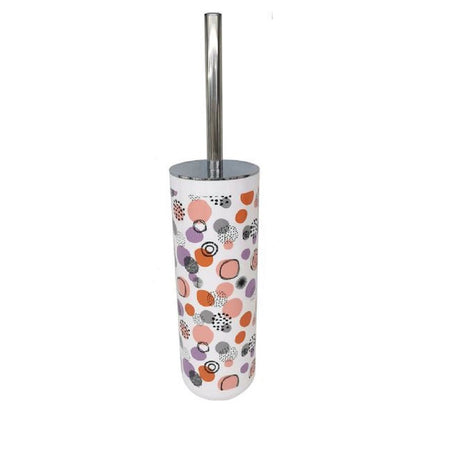 Portascopino A Cilindro 9.1x26.8cm Scopino Bagno Wc Toilette Sfere Astratte 87085