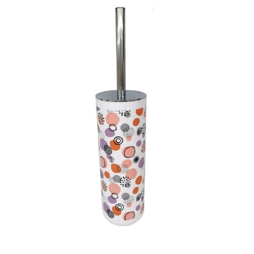 Portascopino A Cilindro 9.1x26.8cm Scopino Bagno Wc Toilette Sfere Astratte 87085