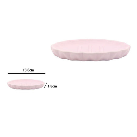 Piatto Piattino Porta Sapone Saponetta Accessori Arredo Bagno Rosa Decorata 79948