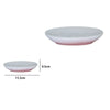 Piatto Piattino Porta Sapone Saponetta Bagno Ceramica Bianco Rosa Arredo 59908