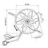 Estrattore aspiratore fumi per stufe a pellet con motore ECOFIT 2RECA3 e girante in acciaio AISI 430 14706023
