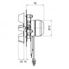Estrattore aspiratore fumi per stufe a pellet con motore ECOFIT 2RECA3 e girante in acciaio AISI 430 14706023