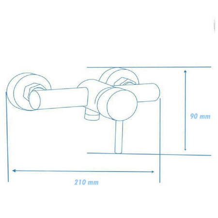 Rubinetto Bagno Moderno Nero Opaco Miscelatore Orientabile Cabina Doccia 87394