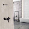 Rubinetto Bagno Moderno Nero Opaco Miscelatore Orientabile Cabina Doccia 87394