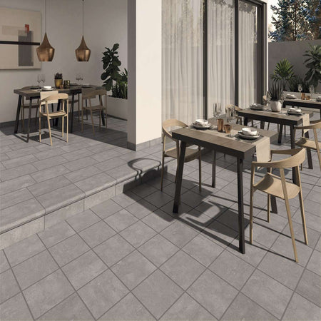 Gradino klinker 325x330x18mm serie Orion colore Gris - 1pz