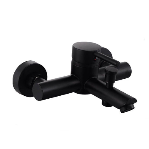 Rubinetto Bagno Ultra Moderno Nero Opaco Miscelatore Orientabile Per Vasca 87395