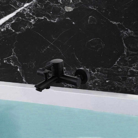 Rubinetto Bagno Ultra Moderno Nero Opaco Miscelatore Orientabile Per Vasca 87395