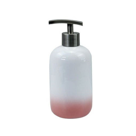 Dispenser Porta Sapone Liquido Bianco Rosa Accessori Bagno Moderno Arredo 59906