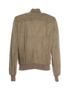 Polo Uomo - Bomber Tortora in vera pelle camoscio