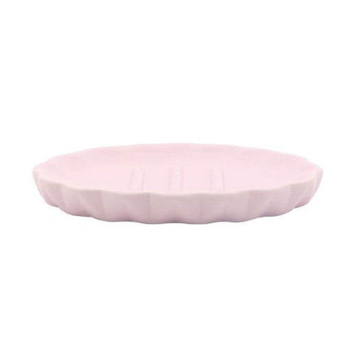 Piatto Piattino Porta Sapone Saponetta Accessori Arredo Bagno Rosa Decorata 79948