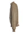Polo Uomo - Bomber Tortora in vera pelle camoscio
