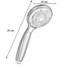 Soffione Led Rgb Doccetta A Telefono 25 Cm Cromoterapia Doccia Emozionale 79899