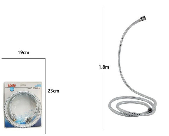 Laccio Tubo Flessibile Doccia Biflex Cromo Universale Lunghezza 1,8 Metri 69225