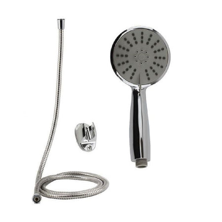 Kit Doccetta Doccino Bagno Tondo Soffione Doccia Con Laccio 1,8mt Staffa 69049