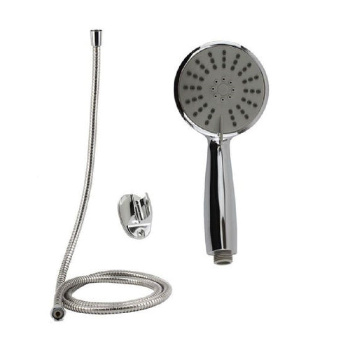 Kit Doccetta Doccino Bagno Tondo Soffione Doccia Con Laccio 1,8mt Staffa 69049