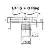 Pressostato acqua 0,5 bar stufe a pellet 14707001