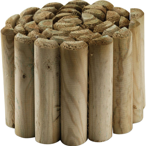 Bordura per aiuole in legno Lasa di pino naturale per recinzioni giardino e terrazzo