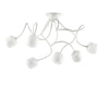 Plafoniera Moderna Octopus Materie Plastiche Bianco 6 Luci G9 3W 3000K