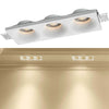 Porta Faretto In Gesso A Scomparsa 3 Led Fori Da Incasso Soffitto Verniciabile