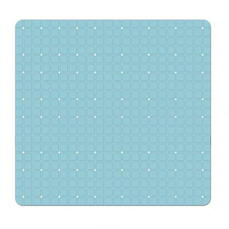 Tappeto Tappetino Pvc Azzurro Antiscivolo Per Vasca Bagno Doccia 52x52 Cm 79766