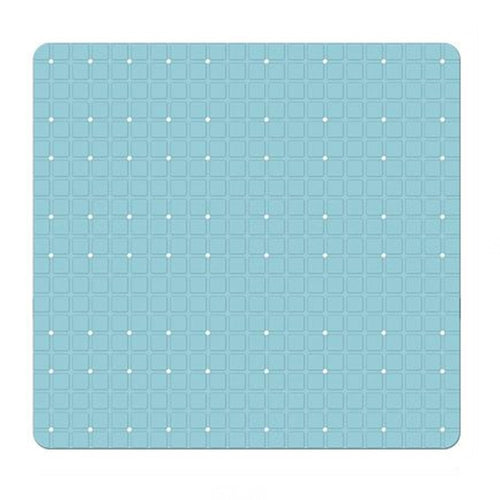 Tappeto Tappetino Pvc Azzurro Antiscivolo Per Vasca Bagno Doccia 52x52 Cm 79766