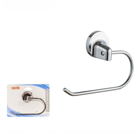 Porta Rotolo Carta Igienica Supporto Bagno Wc Toilette Fissaggio A Parete 79808