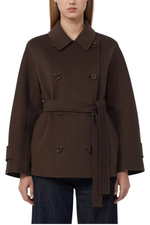 S Max Mara Giacconi Marrone da donna