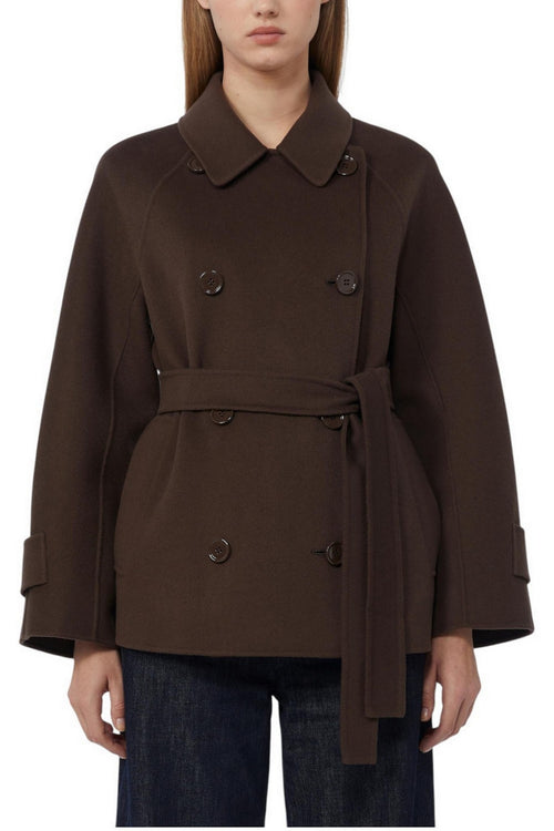 S Max Mara Giacconi Marrone da donna