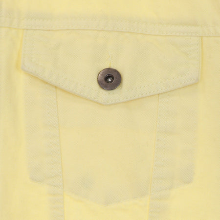 URBAN CLASSICS Giubbotto Jeans Uomo Oversize Garment Dye Jacket Powder Yellow da uomo