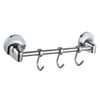 Appendino Con 3 Ganci Per Accappatoio Asciugamani Da Muro Accessori Bagno 79810