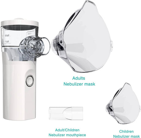 Aeresol Nebulizzatore Inalatore Portatile Da Viaggio A Batterie Ricaricabile Usb