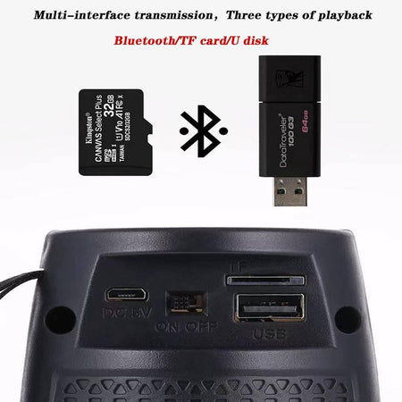 Cassa Portatile Bluetooth 5w Stereo Bluetooth Luce A Led Altoparlante Esterno