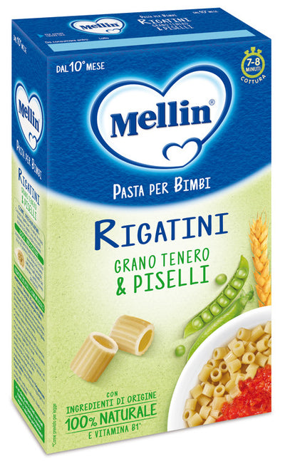 Mellin rigatini con piselli