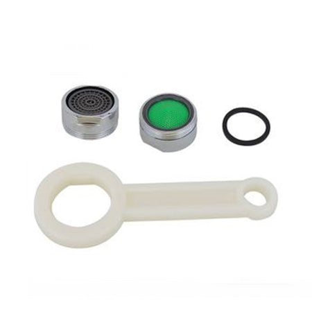 Kit 9pz Aeratori Per Rubinetto M24 In Abs 24mm Chiave Serraggio Guarnizioni 59031